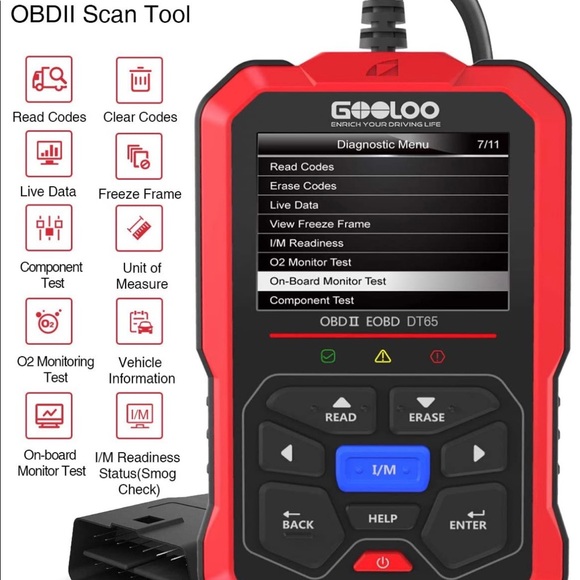 OBD2 Car Code Reader Scanner - DT65 - Picture 2 of 4